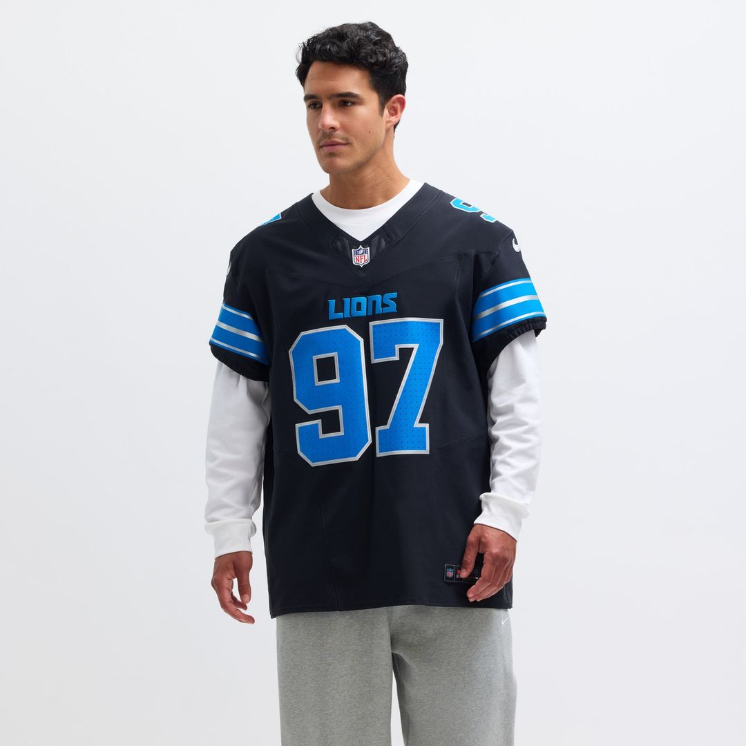 Detroit Lions Aidan Hutchinson Nike Black Alternate Vapor F.U.S.E. Elite Jersey product image 4, provided for visual