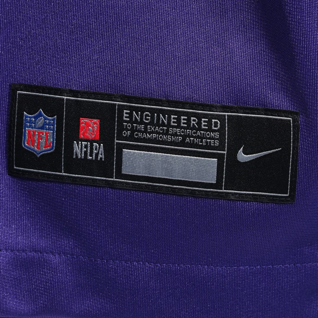 Minnesota Vikings Jordan Addison Nike White Alternate Game Player Jersey product image 12, provided for visual reference and
