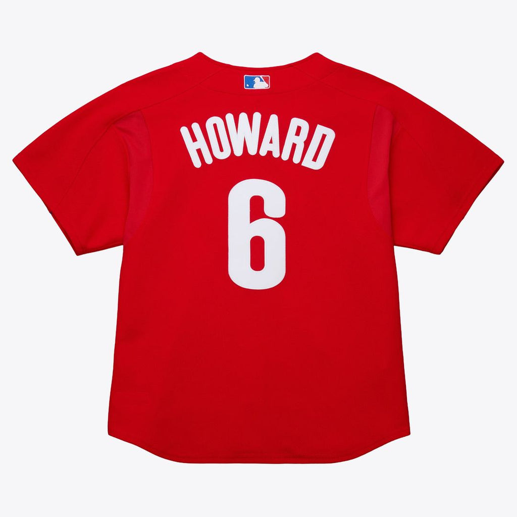 Philadelphia Phillies Ryan Howard Mitchell & Ness Red Big & Tall Cooperstown Mesh Batting Practice Jersey product image 3,