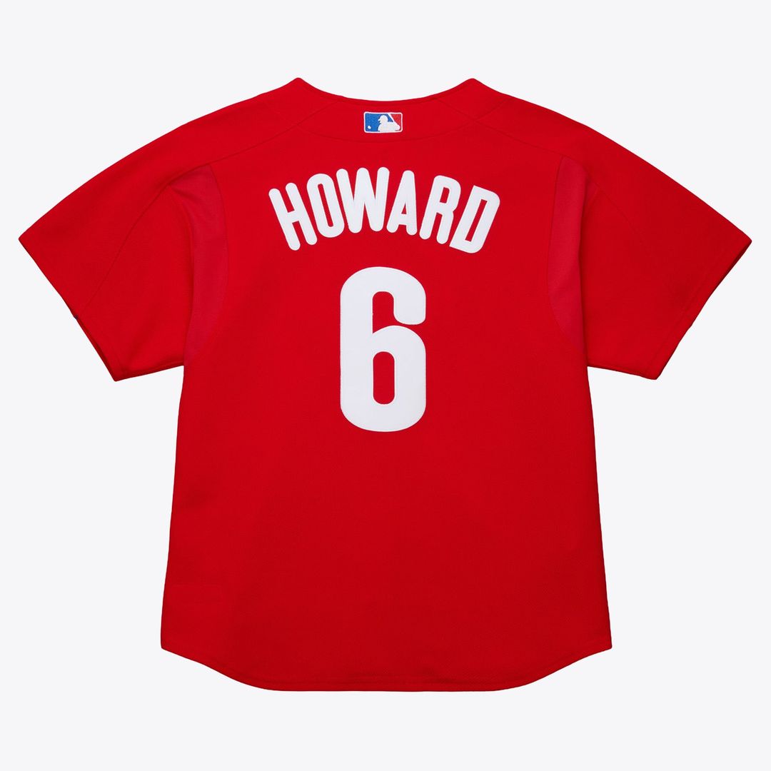 Philadelphia Phillies Ryan Howard Mitchell & Ness Red Big & Tall Cooperstown Mesh Batting Practice Jersey product image 3,