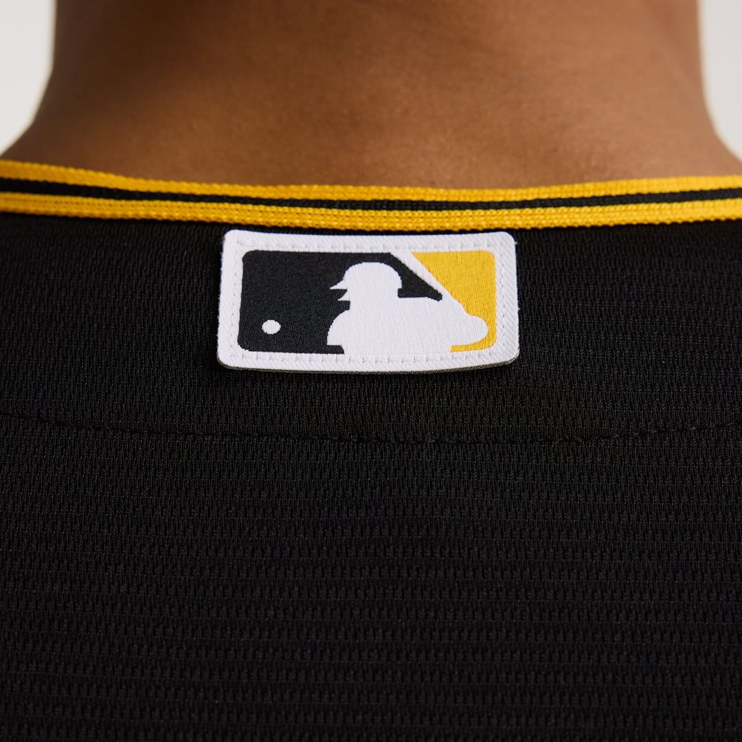 Pittsburgh Pirates Nike Black Alternate Replica Team Jersey product image 24, provided for visual reference and product
