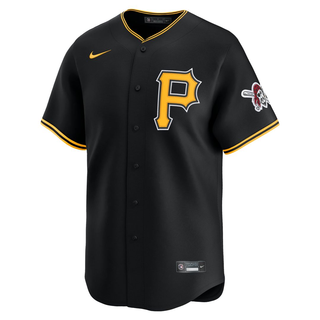 Pittsburgh Pirates Nike Black Alternate Limited Jersey product image 2, provided for visual reference and product detail