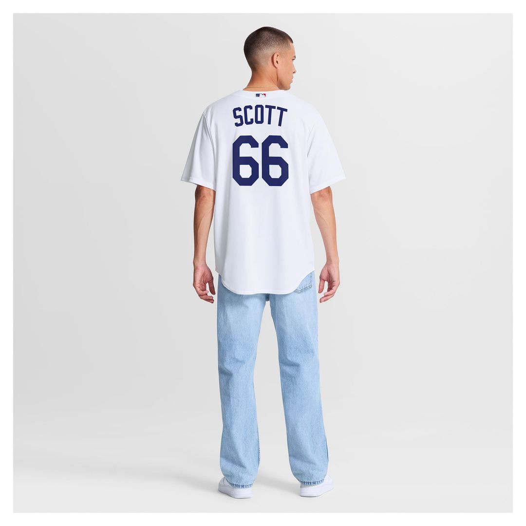 Los Angeles Dodgers Tanner Scott Nike White Home Replica Jersey product image 5, provided for visual reference and product