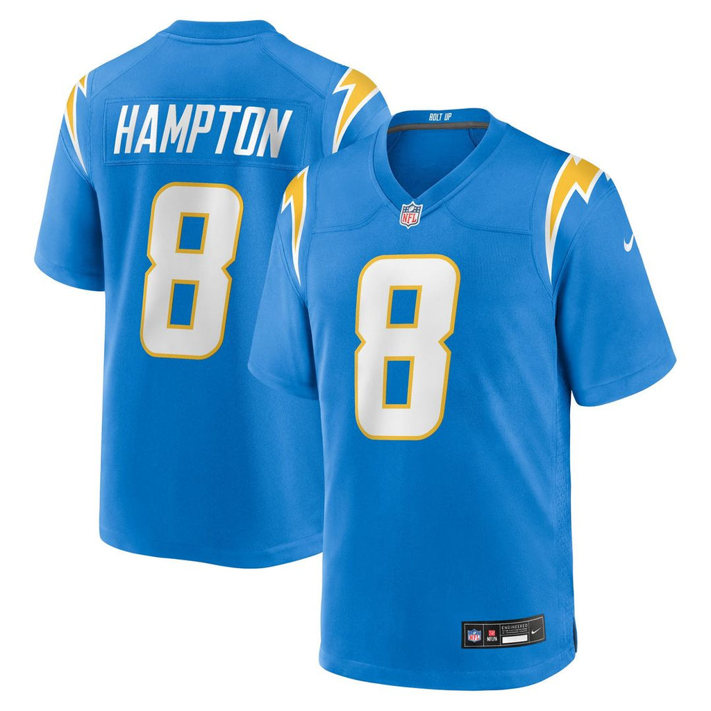 Los Angeles Chargers Omarion Hampton Nike Navy Alternate Super Chargers Game Player Jersey product image 7, provided for