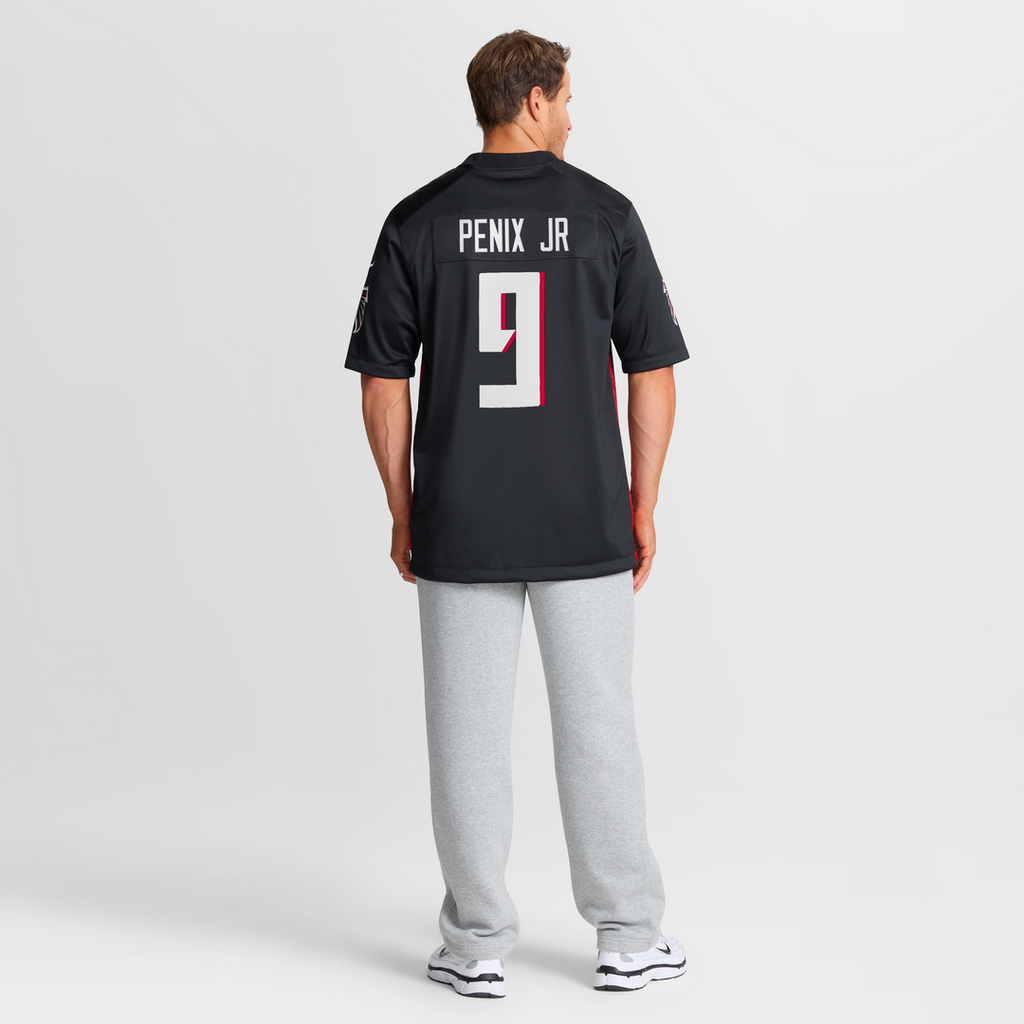 Atlanta Falcons Michael Penix Jr. Nike Black Player Game Jersey product image 8, provided for visual reference and product
