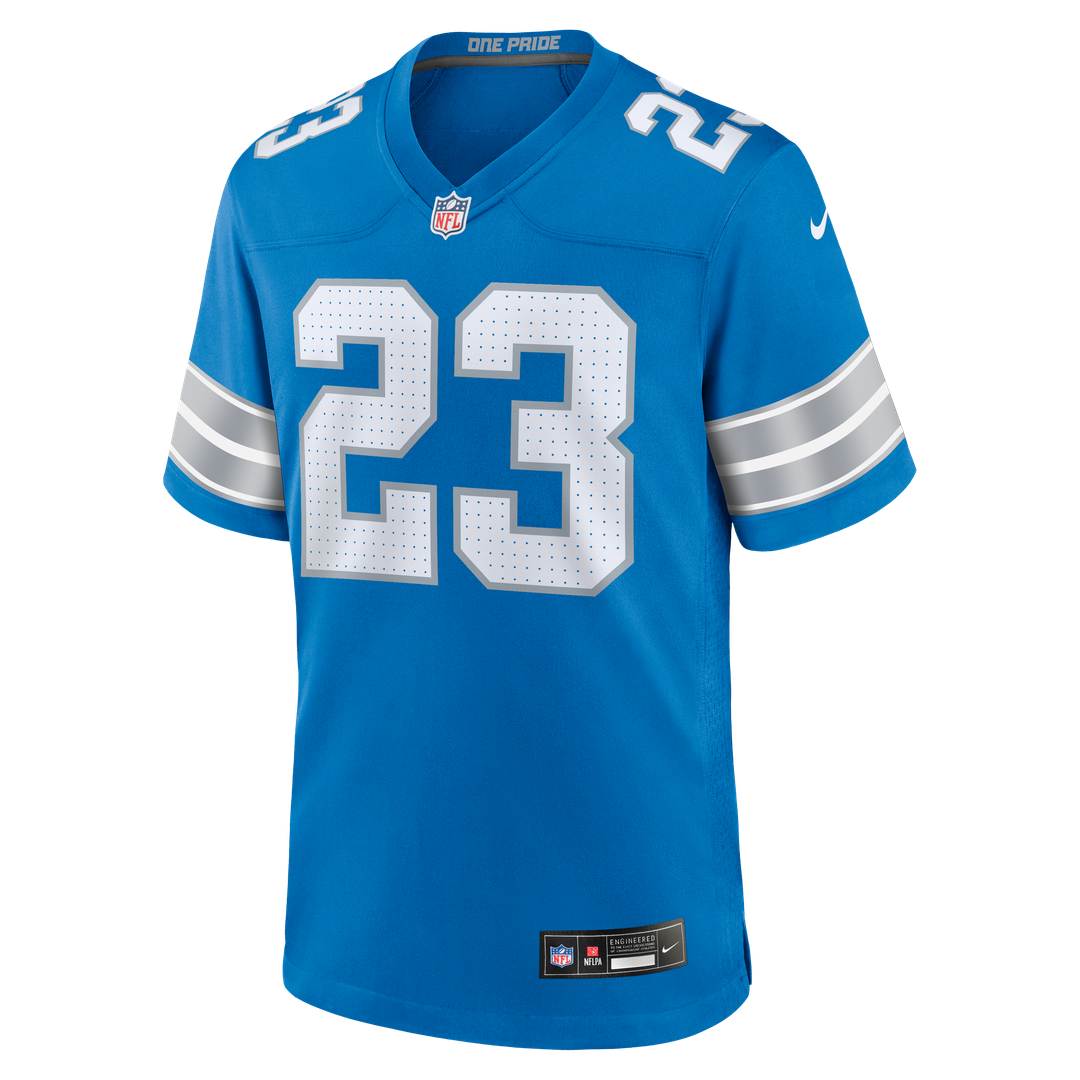 Detroit Lions Rock Ya-Sin Nike Blue Team Game Jersey product image 2, provided for visual reference and product detail review