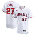Los Angeles Angels Mike Trout Nike White Home Elite Player Jersey product image 1, provided for visual reference and product