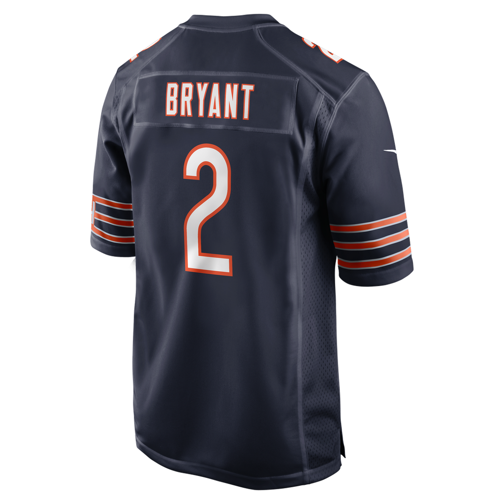 Chicago Bears Coby Bryant Nike Navy Team Game Jersey product image 3, provided for visual reference and product detail review