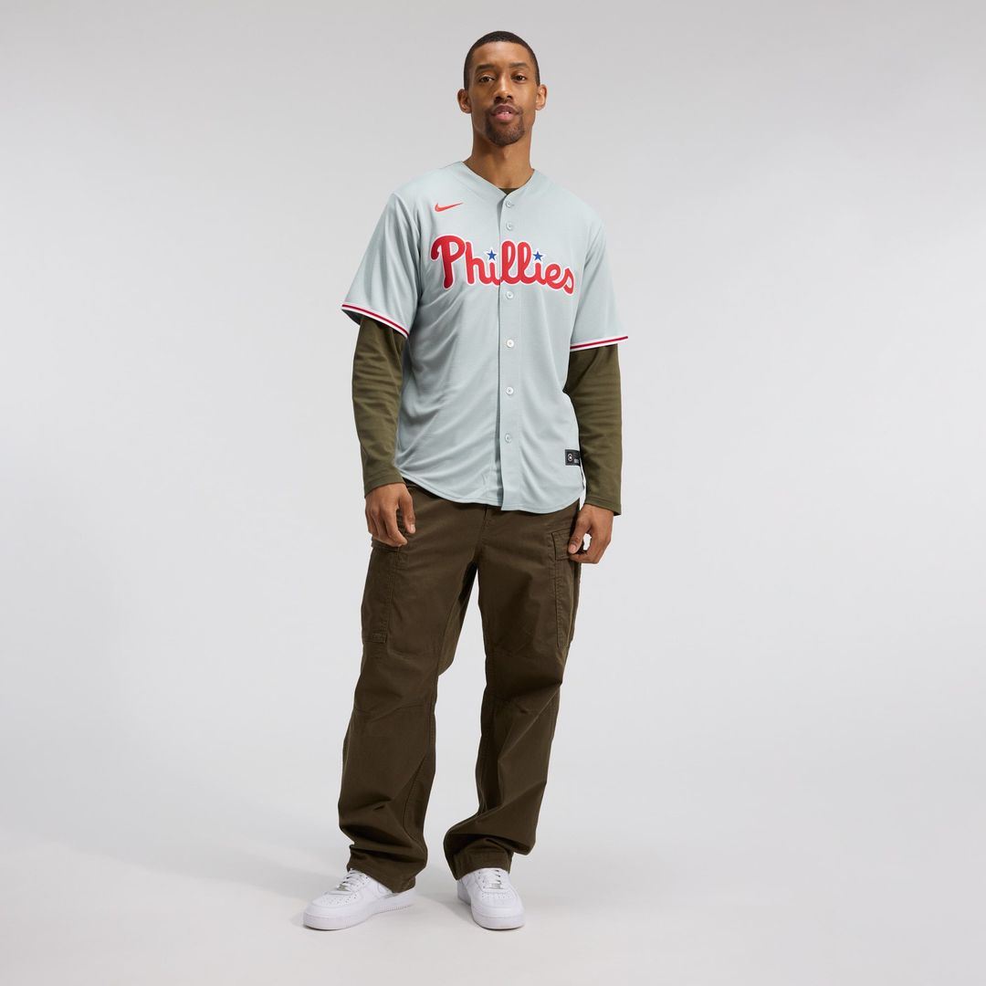 Philadelphia Phillies Bryce Harper Nike Gray Road Replica Jersey product image 17, provided for visual reference and product