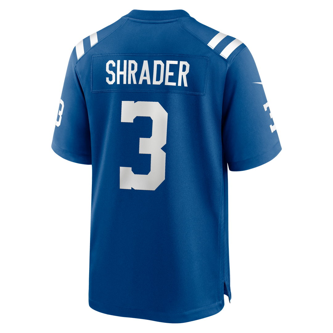 Indianapolis Colts Spencer Shrader Nike Royal Team Game Jersey product image 3, provided for visual reference and product