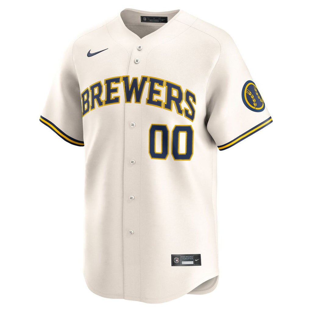 Milwaukee Brewers Nike Cream Home Limited Pick-A-Player Retired Roster Jersey product image 2, provided for visual reference