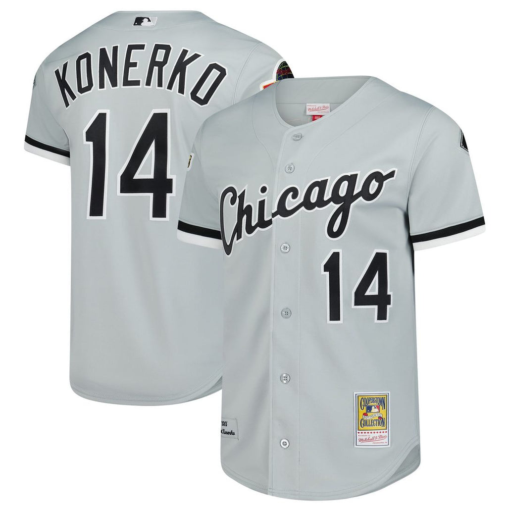 Chicago White Sox Paul Konerko Mitchell & Ness Gray 2005 Cooperstown Collection Authentic Jersey product image 1, provided
