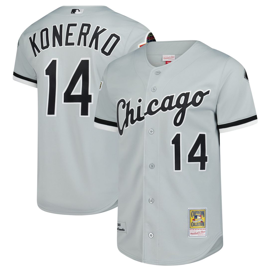Chicago White Sox Paul Konerko Mitchell & Ness Gray 2005 Cooperstown Collection Authentic Jersey product image 1, provided