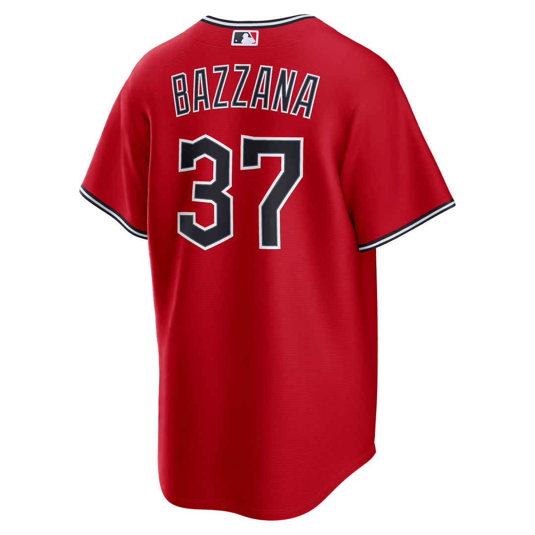 Cleveland Guardians Travis Bazzana Nike Red Alternate Replica Jersey product image 3, provided for visual reference and