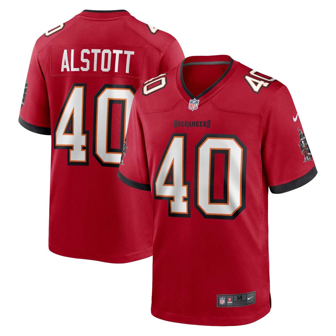 Tampa Bay Buccaneers Mike Alstott Nike Red Retired Player Game Jersey product image 1, provided for visual reference and