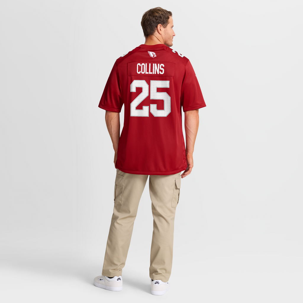 Arizona Cardinals Zaven Collins Nike Cardinal Home Game Jersey product image 8, provided for visual reference and product