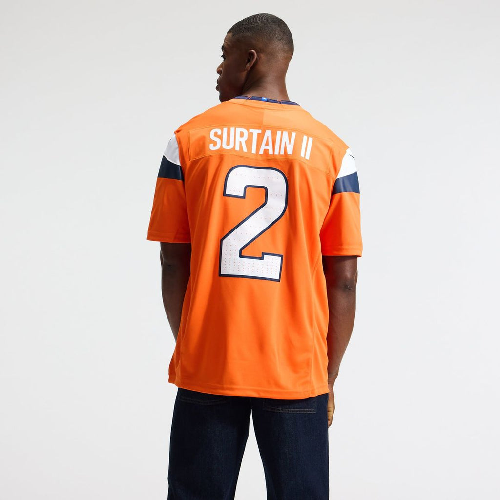 Denver Broncos Pat Surtain II Nike Navy Alternate Vapor F.U.S.E. Stitched Limited Jersey product image 9, provided for