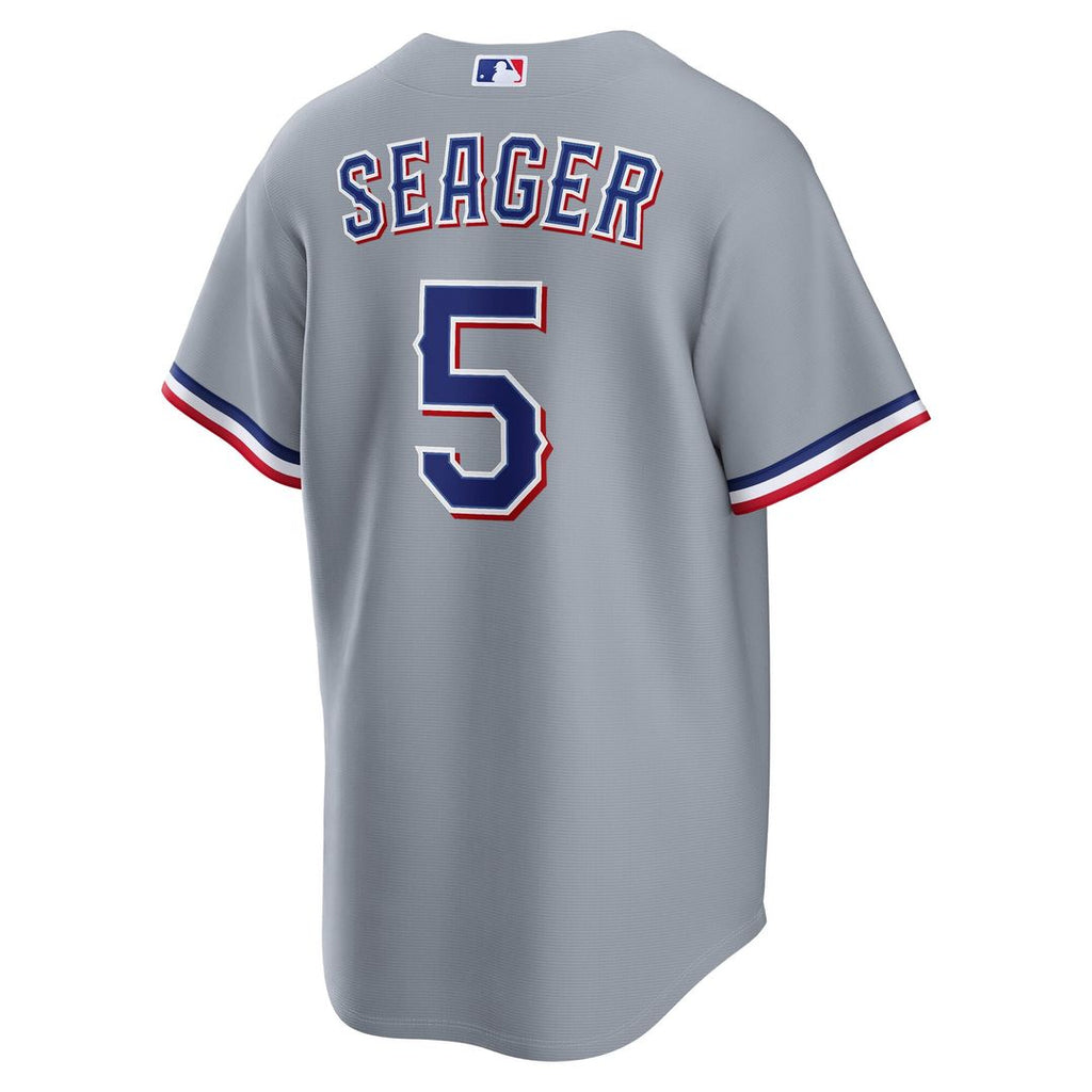 Texas Rangers Corey Seager Nike Gray Road Replica Jersey product image 6, provided for visual reference and product detail