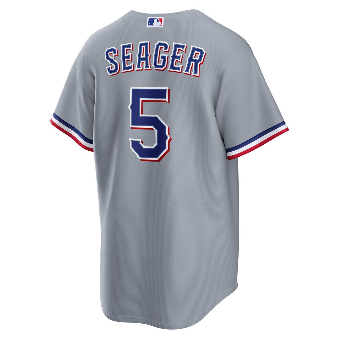 Texas Rangers Corey Seager Nike Gray Road Replica Jersey product image 6, provided for visual reference and product detail