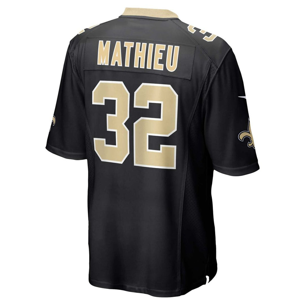 New Orleans Saints Tyrann Mathieu Nike Black Game Jersey product image 3, provided for visual reference and product detail