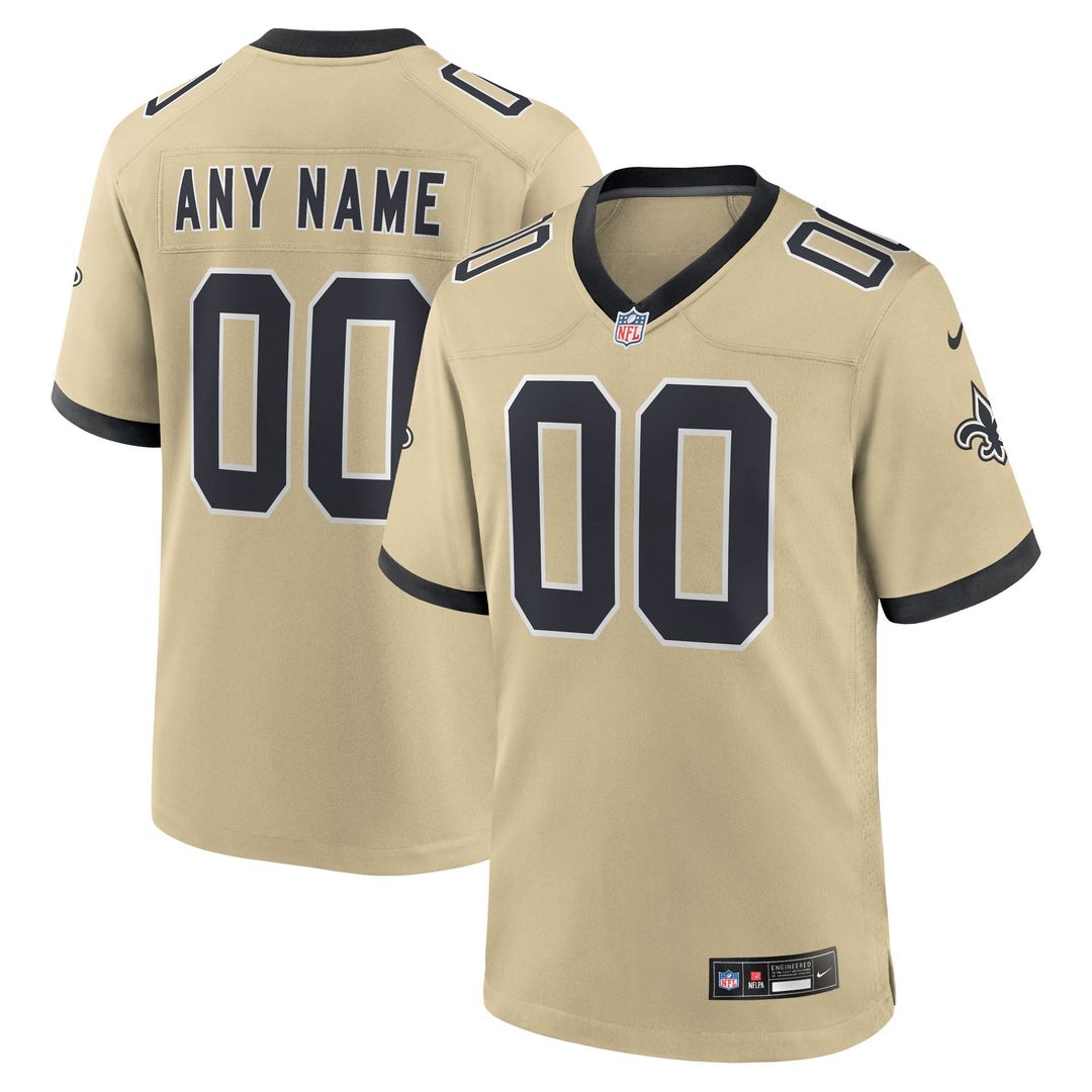 New Orleans Saints Nike White Alternate Custom Game Jersey product image 15, provided for visual reference and product