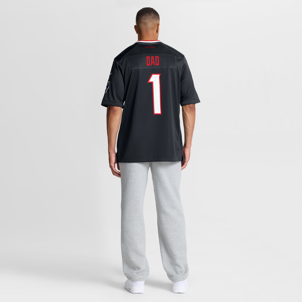 Houston Texans Nike Navy #1 Dad Game Jersey product image 8, provided for visual reference and product detail review