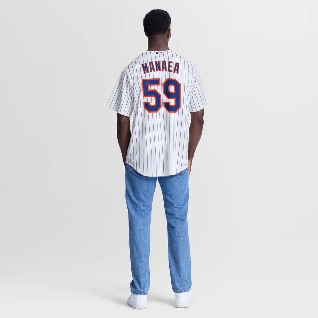 New York Mets Sean Manaea Nike White Home Replica Jersey product image 5, provided for visual reference and product detail
