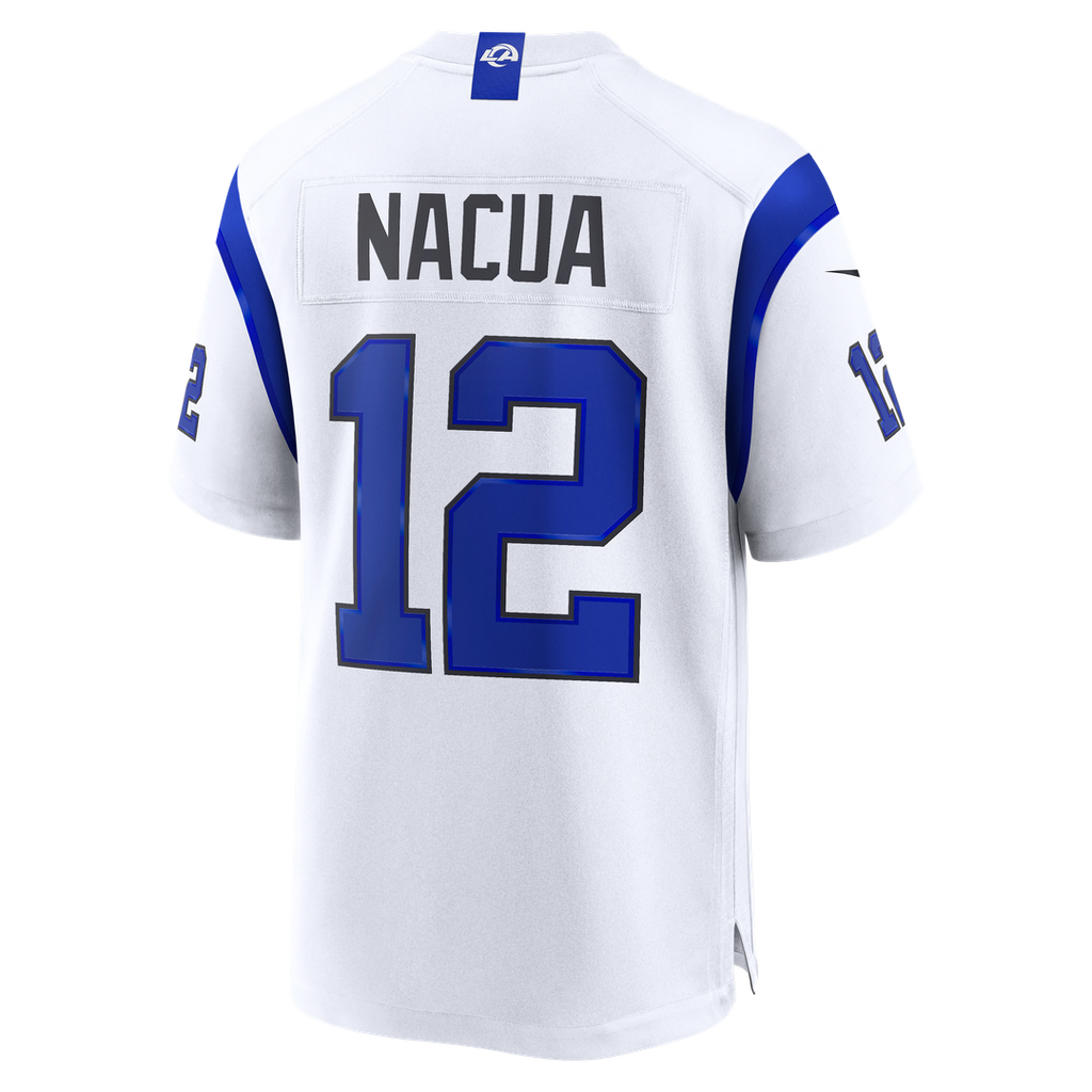 Los Angeles Rams Puka Nacua Nike Fearsome White Game Jersey product image 3, provided for visual reference and product