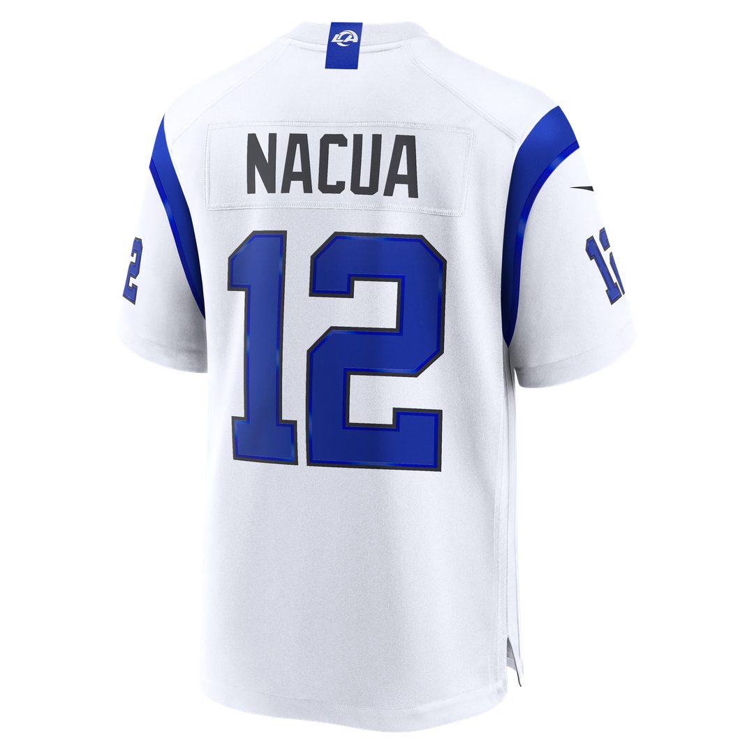 Los Angeles Rams Puka Nacua Nike Fearsome White Game Jersey product image 3, provided for visual reference and product