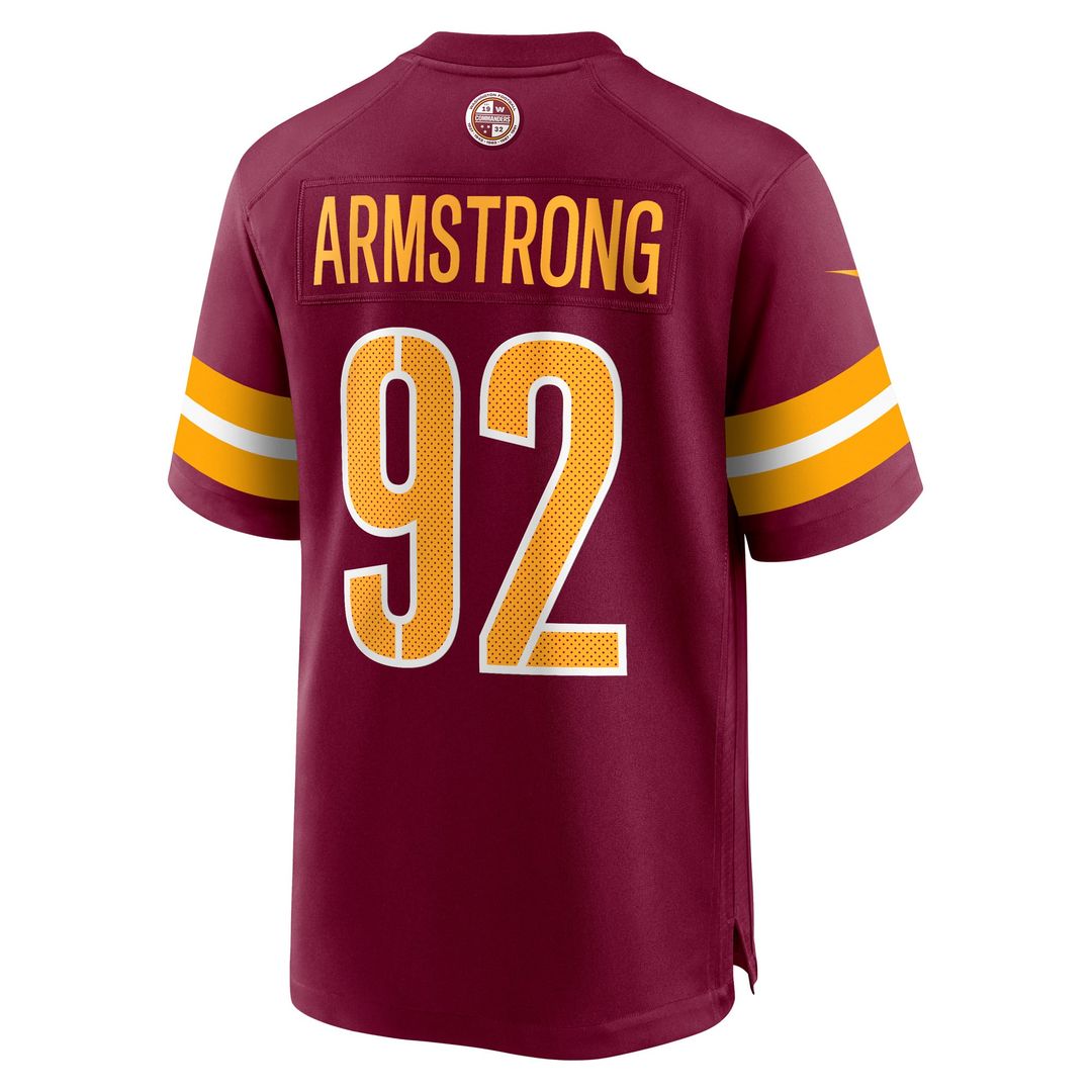 Washington Commanders Dorance Armstrong Nike Burgundy Game Jersey product image 3, provided for visual reference and product