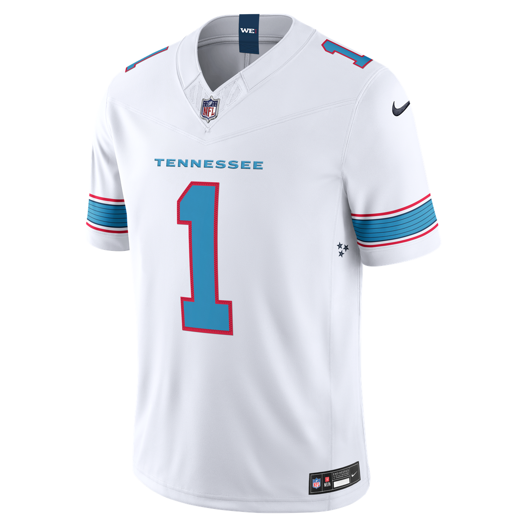 Tennessee Titans Cameron Ward Nike Light Blue Team Vapor F.U.S.E. Stitched Limited Jersey product image 28, provided for