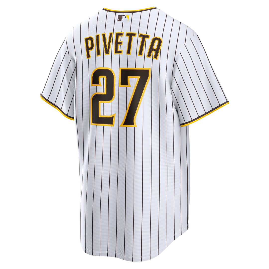 San Diego Padres Nick Pivetta Nike White Home Replica Jersey product image 3, provided for visual reference and product