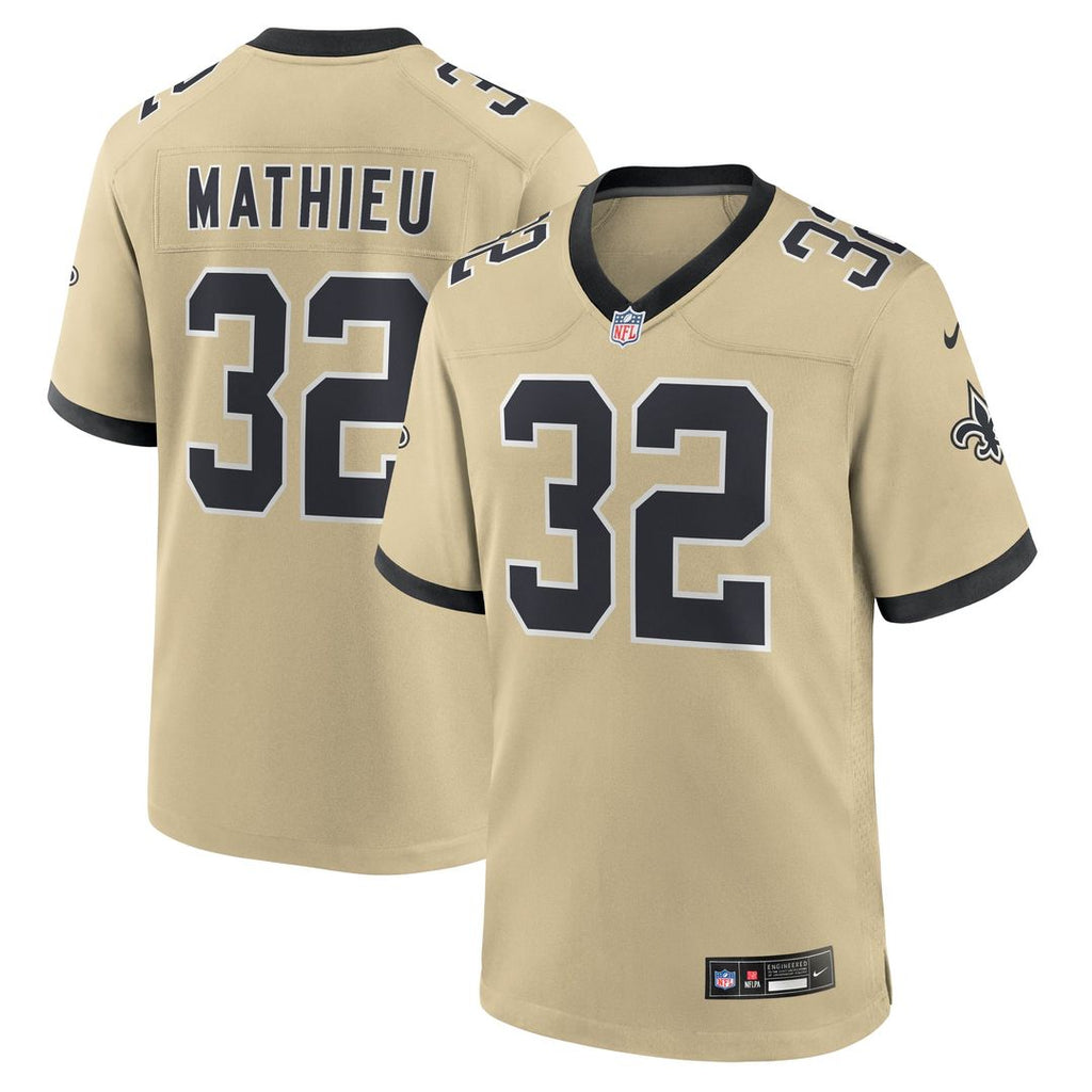 New Orleans Saints Tyrann Mathieu Nike Black Game Jersey product image 20, provided for visual reference and product detail