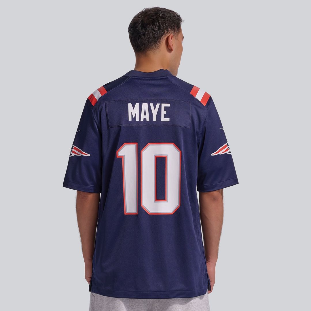 New England Patriots Drake Maye Nike White Player Game Jersey product image 9, provided for visual reference and product