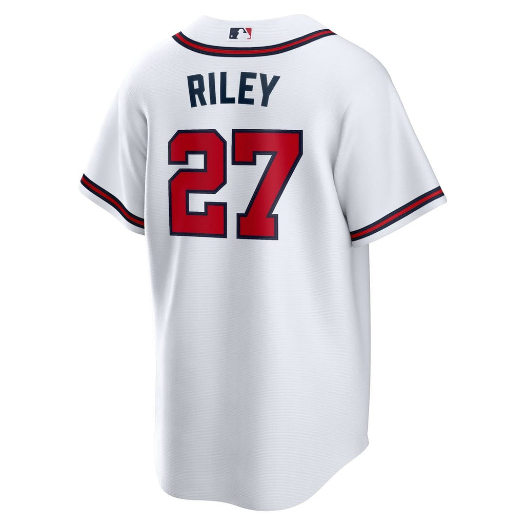 Atlanta Braves Austin Riley Nike White Home Replica Player Jersey product image 3, provided for visual reference and product