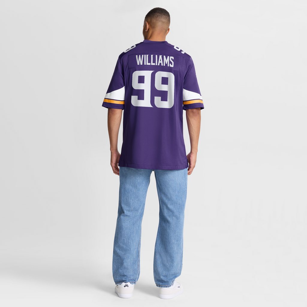Minnesota Vikings Elijah Williams Nike Purple Team Game Jersey product image 8, provided for visual reference and product
