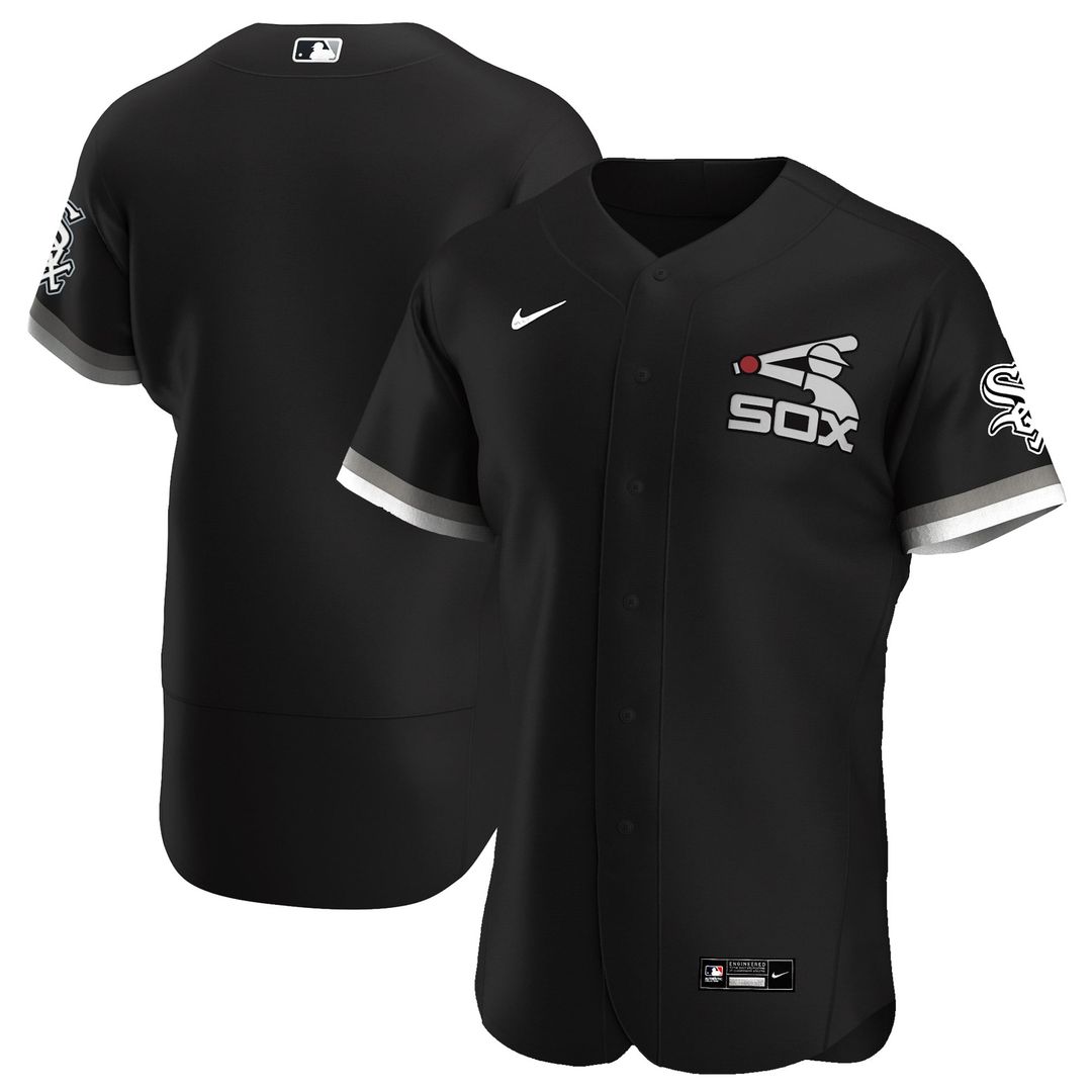 Chicago White Sox Nike Black Alternate Authentic Team Jersey product image 1, provided for visual reference and product