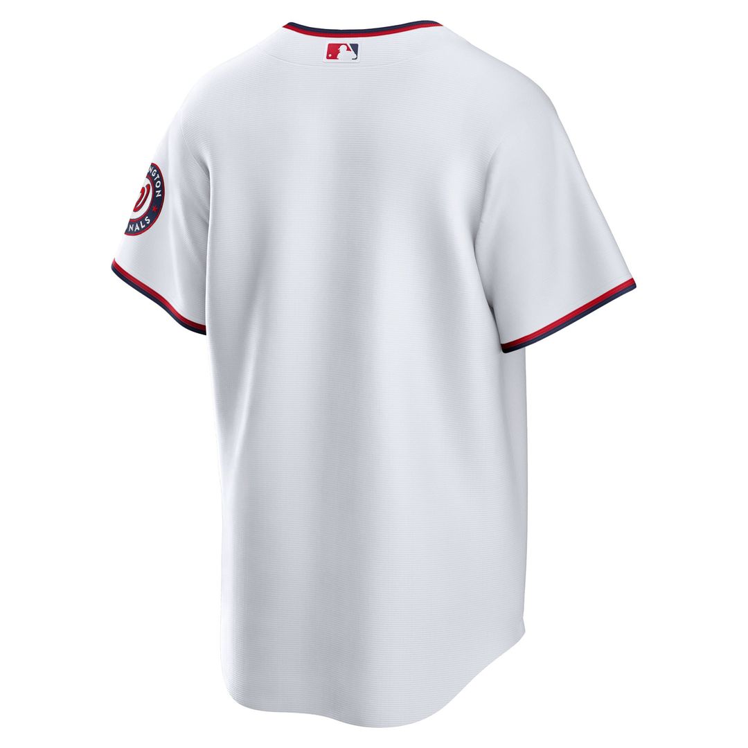 Washington Nationals Nike White Home Blank Replica Jersey product image 3, provided for visual reference and product detail