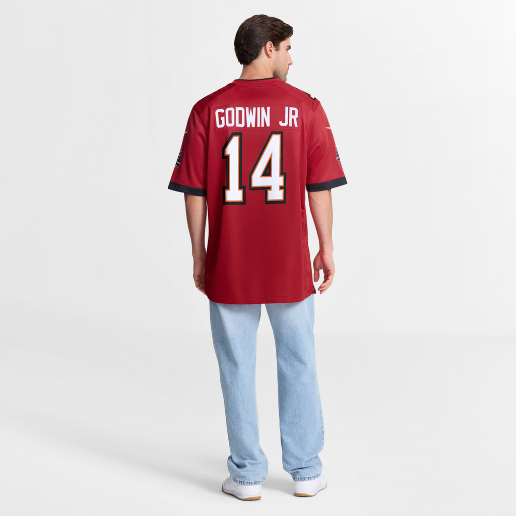 Tampa Bay Buccaneers Chris Godwin Jr. Nike Red Game Player Jersey product image 16, provided for visual reference and