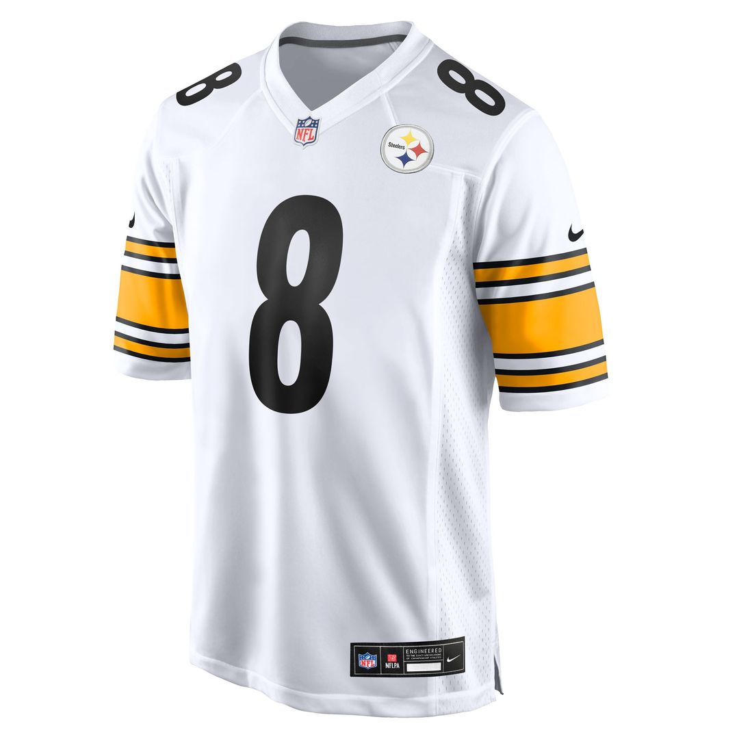 Pittsburgh Steelers Aaron Rodgers Nike White Game Jersey product image 2, provided for visual reference and product detail