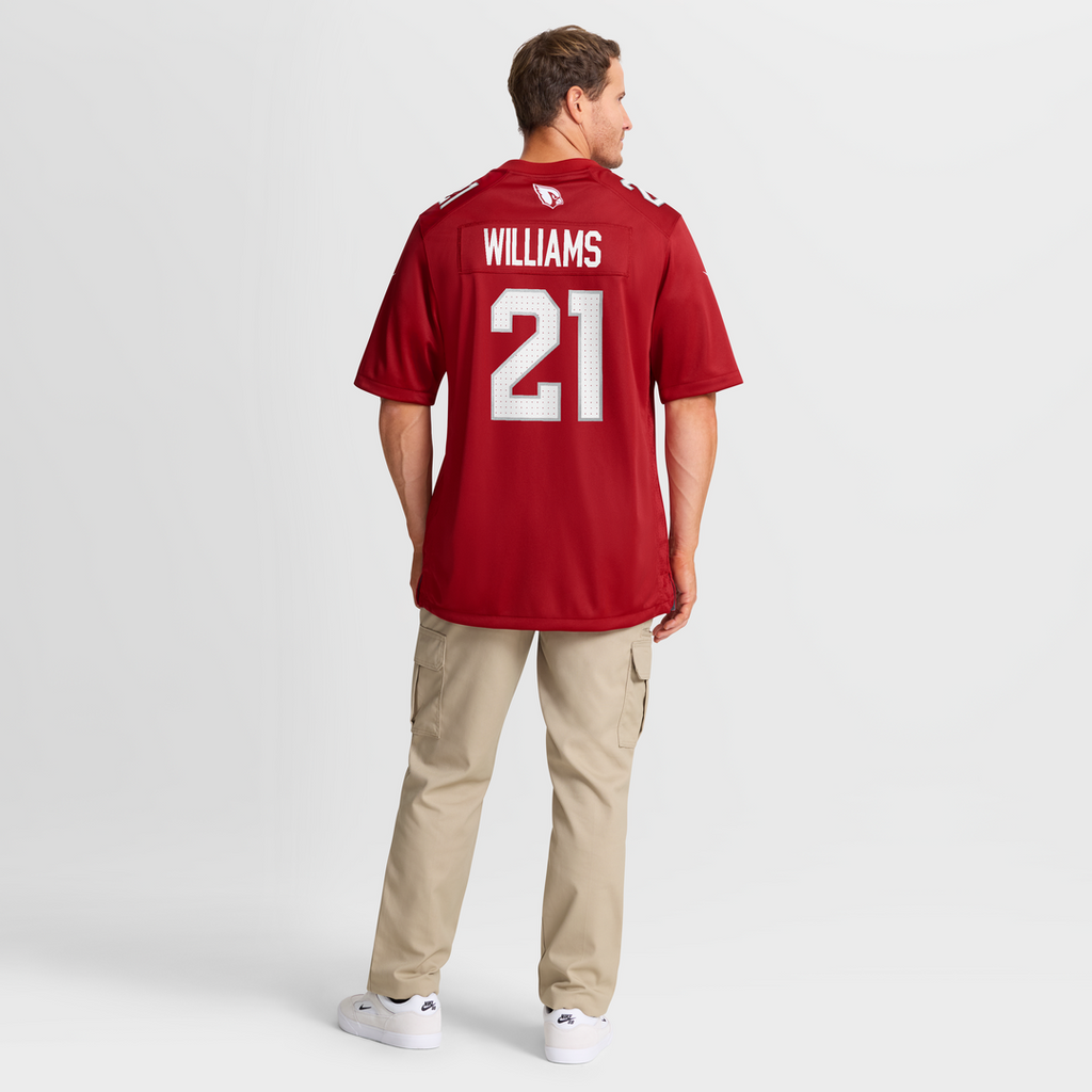 Arizona Cardinals Garrett Williams Nike Cardinal Game Jersey product image 8, provided for visual reference and product
