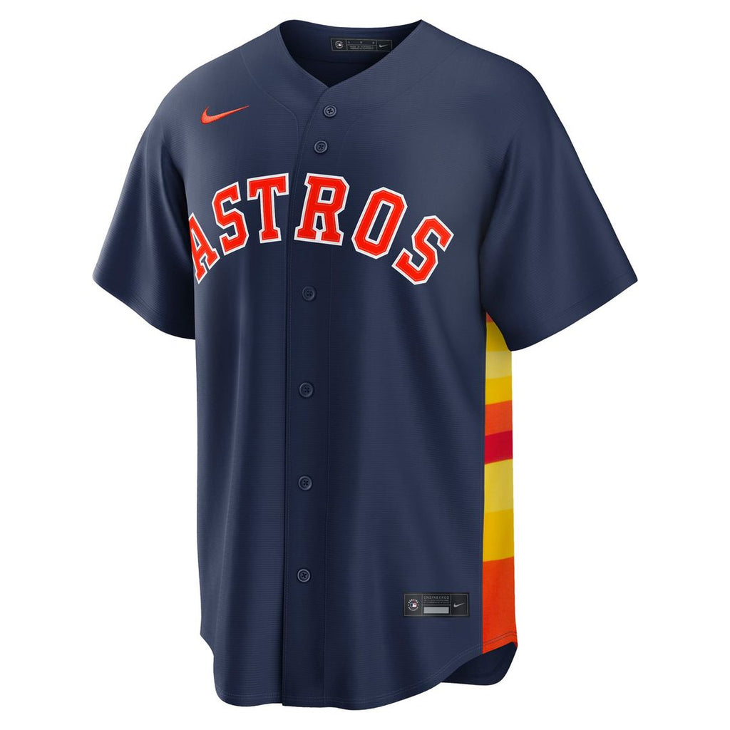 Houston Astros Nike Navy Alternate Replica Jersey product image 5, provided for visual reference and product detail review