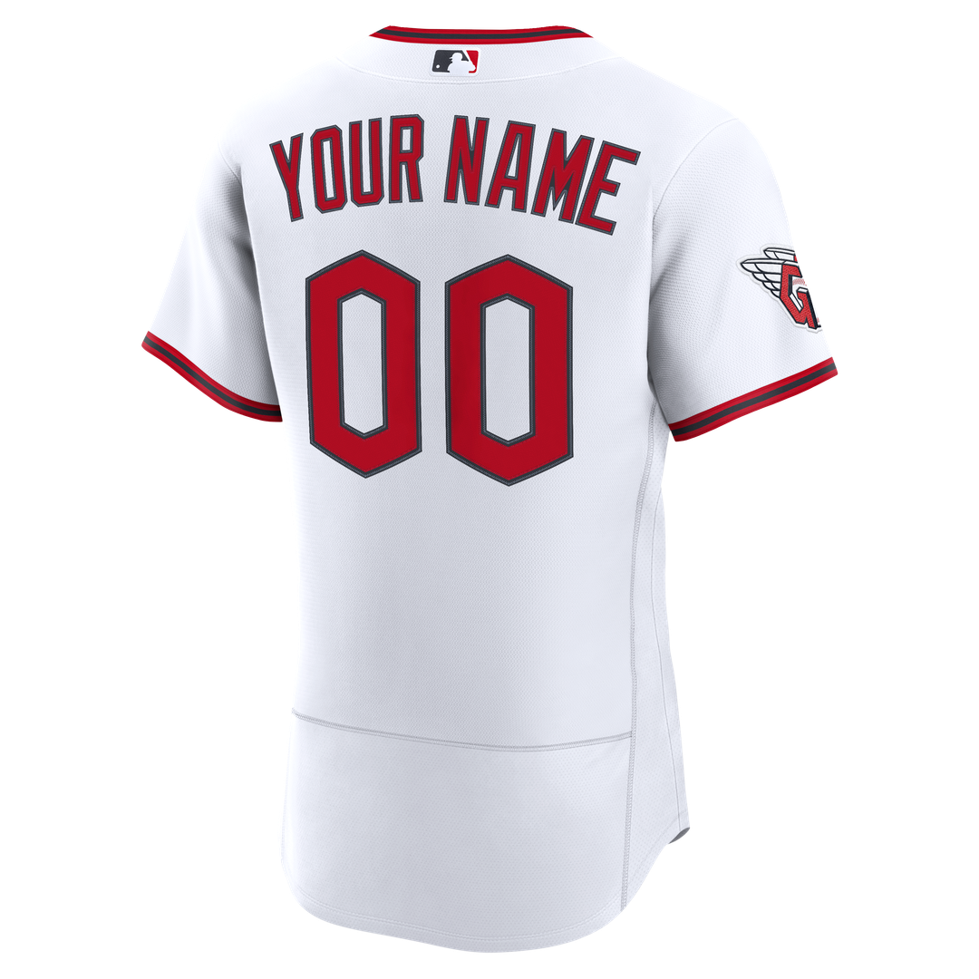 Cleveland Guardians Nike White Home Authentic Custom Jersey product image 3, provided for visual reference and product