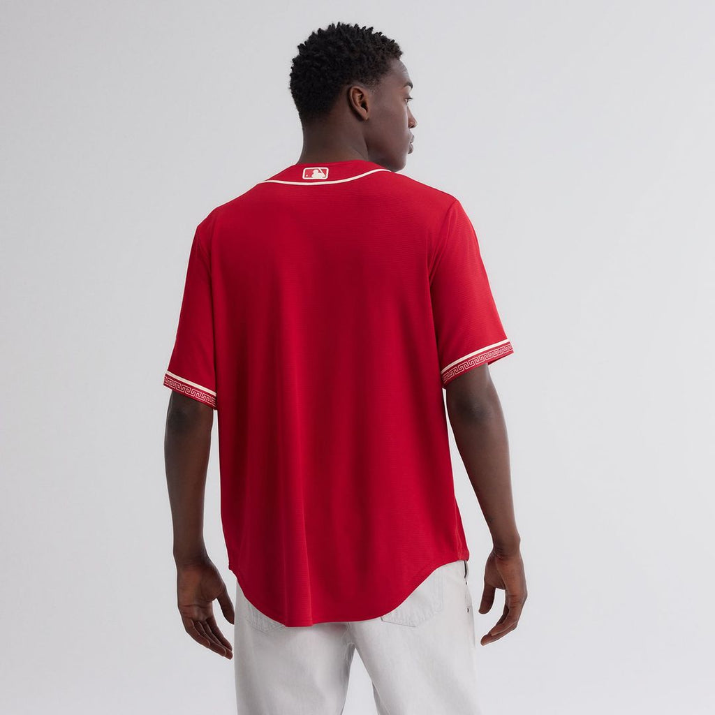 Texas Rangers Nike Red 2026 City Connect Stadium Jersey product image 5, provided for visual reference and product detail