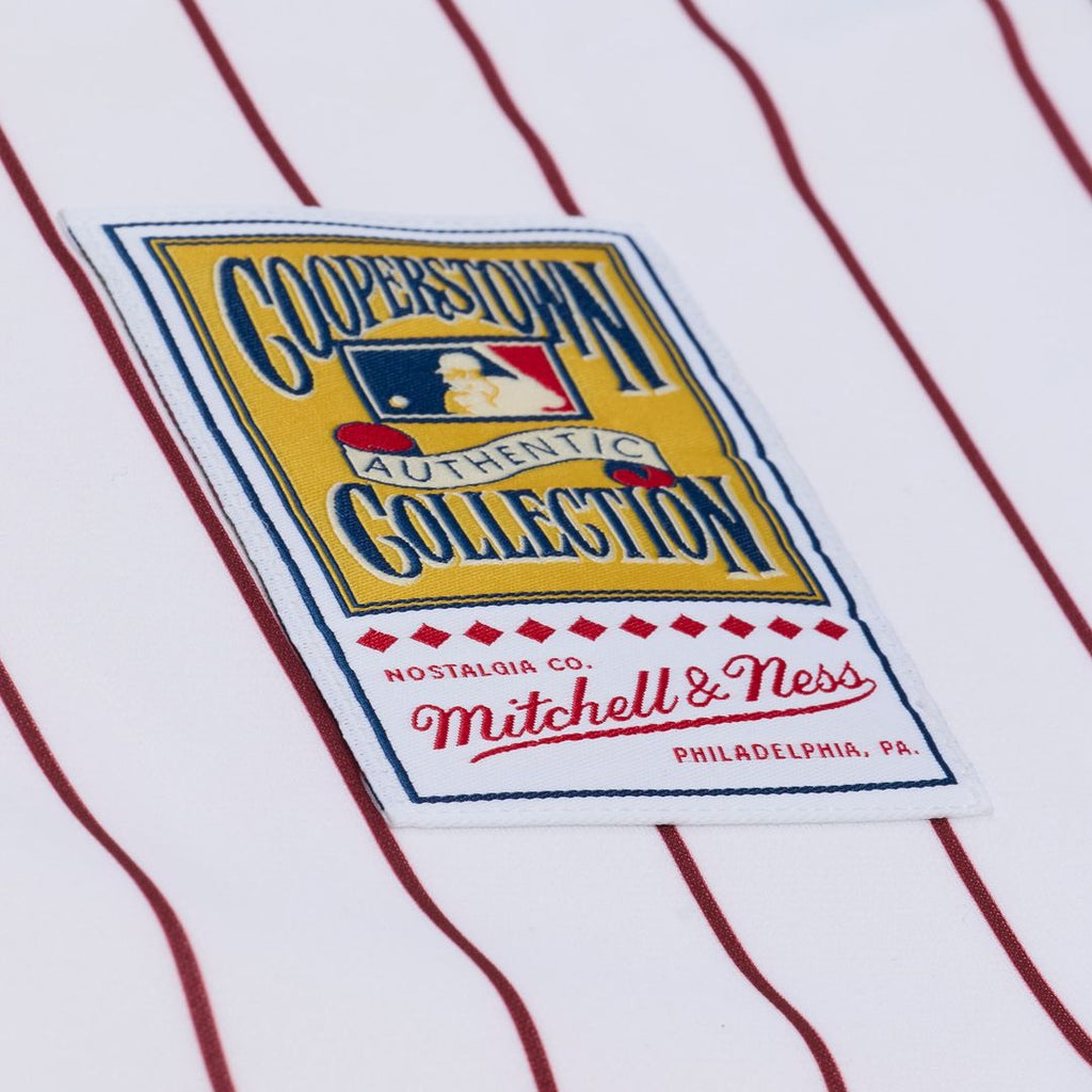 Philadelphia Phillies Jimmy Rollins Mitchell & Ness White 2003 Cooperstown Collection Authentic Jersey product image 7,