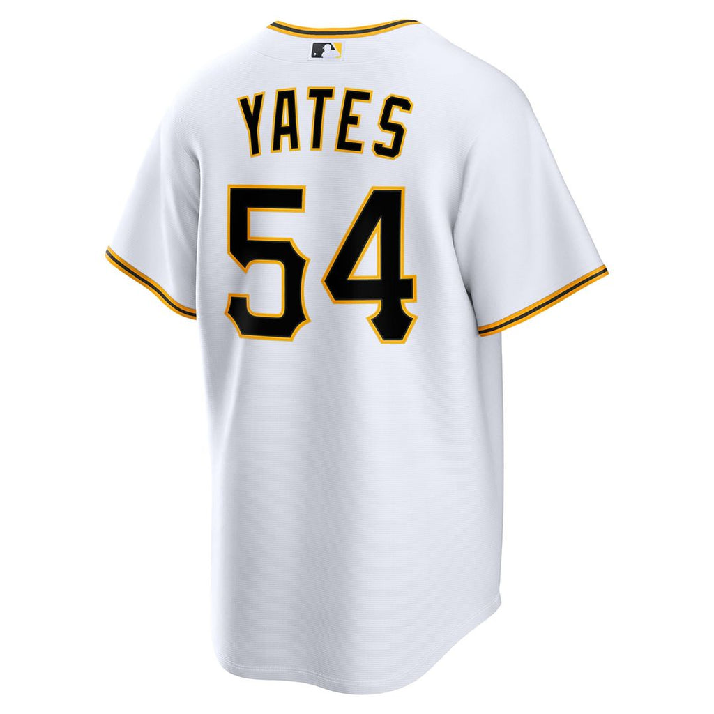 Pittsburgh Pirates Kirby Yates Nike White Home Replica Jersey product image 5, provided for visual reference and product