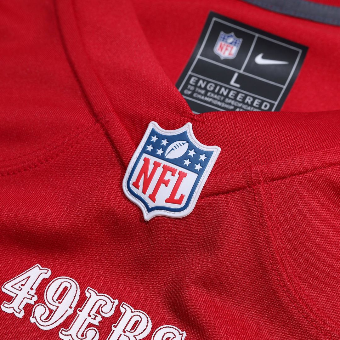 San Francisco 49ers Chase Lucas Nike Scarlet Team Game Jersey product image 4, provided for visual reference and product
