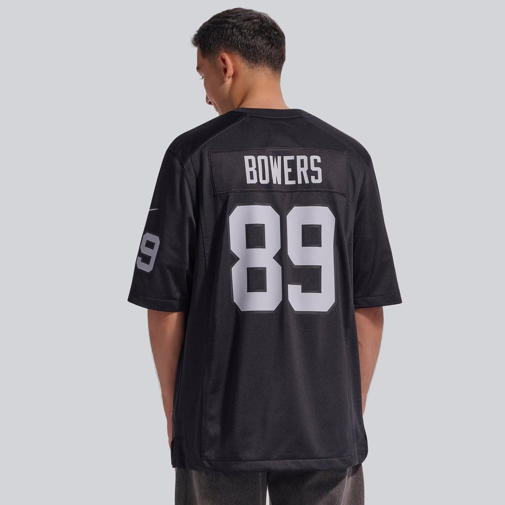 Las Vegas Raiders Brock Bowers Nike Black Player Game Jersey product image 3, provided for visual reference and product