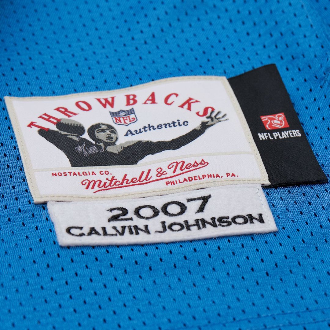 Detroit Lions Calvin Johnson Mitchell & Ness Black 2007 Authentic Throwback Jersey product image 23, provided for visual