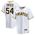 Pittsburgh Pirates Kirby Yates Nike White Home Replica Jersey product image 1, provided for visual reference and product